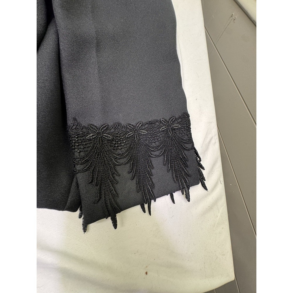 Blazer Women's Plus Size 6XL Black Two Button Gothic  Lace Trimmed Sunday Dress - Picture 10 of 10